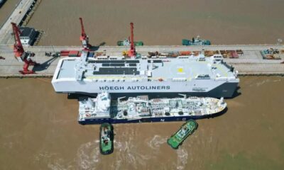 China: “Hai Gang Wei Lai” completes LNG bunkering op of world’s largest car carrier