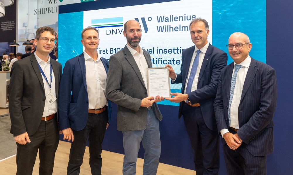 DNV awards Wallenius Wilhelmsen first B100 verification for biofuel insetting