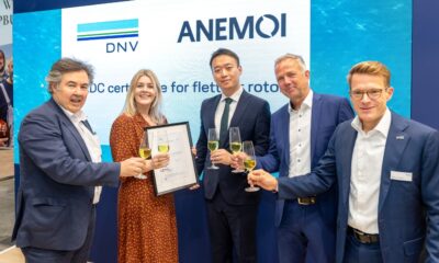 DNV awards Anemoi Type Approval for Rotor Sail design