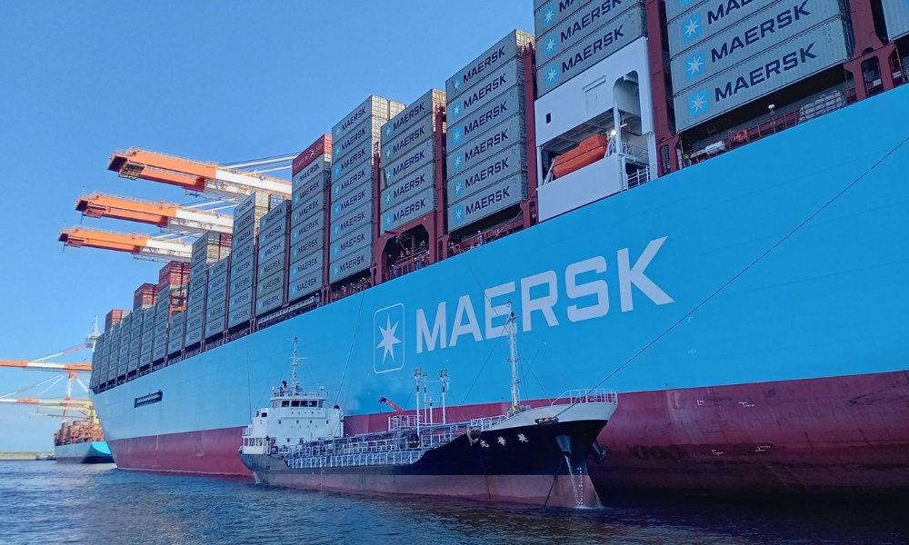 Japan achieves first methanol bunkering simulation with Maersk vessel 26 Japan achieves first methanol bunkering simulation with Maersk vessel