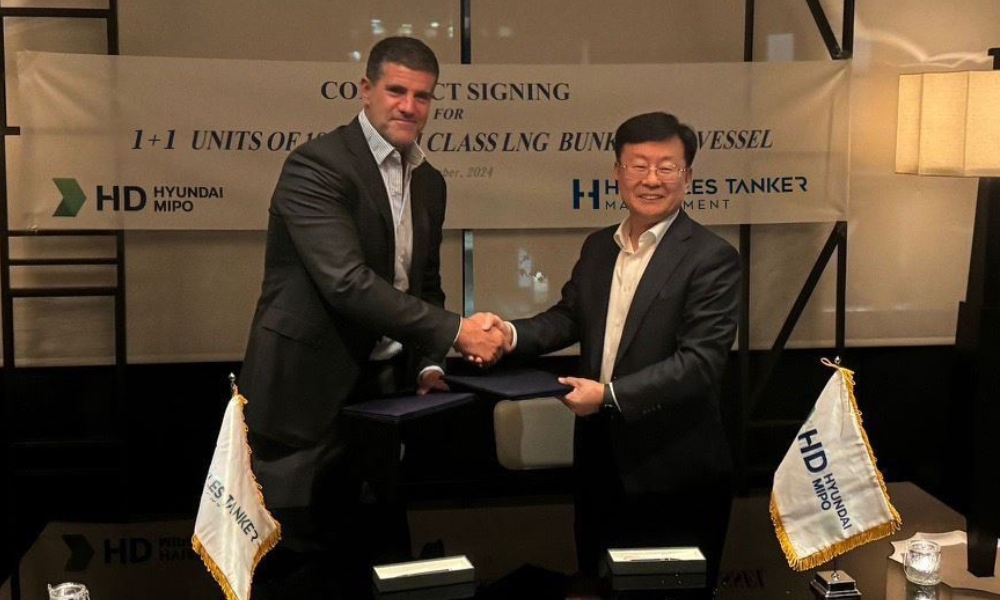 Hercules Tanker Management orders LNG bunkering vessel from Hyundai Mipo