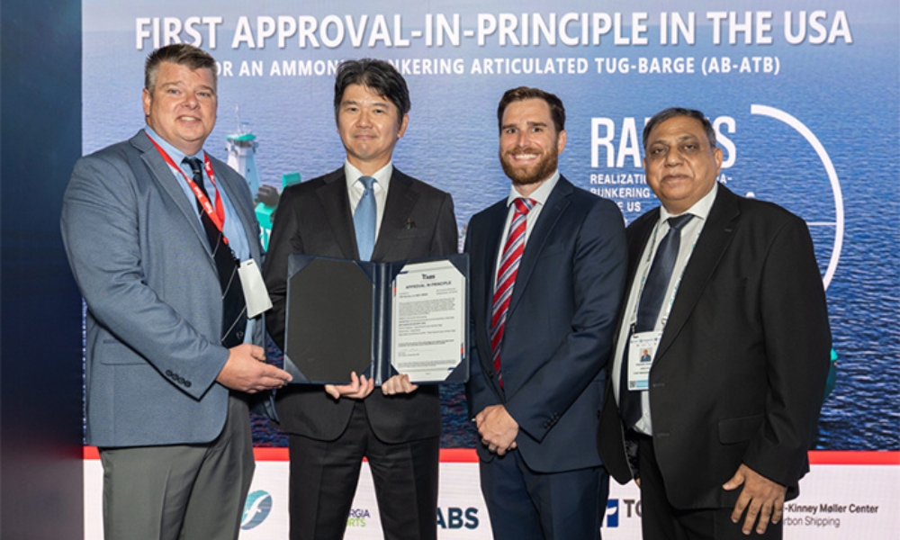 ABS awards US first AiP for ammonia bunkering vessel design 26 ABS awards US first AiP for ammonia bunkering vessel design