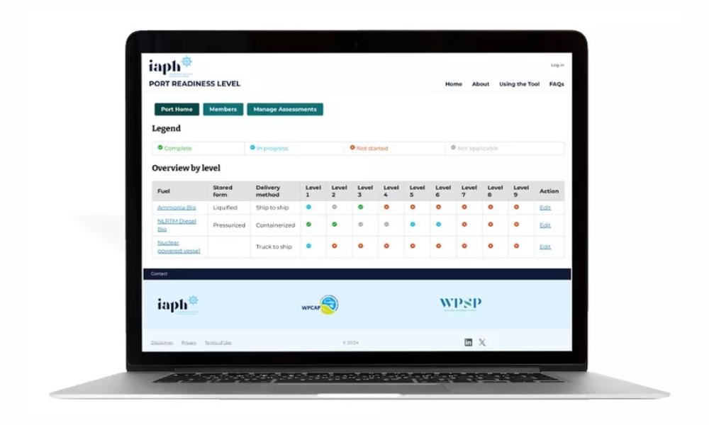 IAPH launches digital version of tool to assess ports readiness levels for new bunker fuels