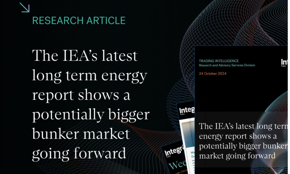 Integr8: IEA long term energy report shows a potentially bigger bunker market going forward