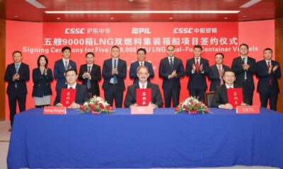 Singapore-based PIL orders five more LNG dual-fuel boxship from Hudong-Zhonghua