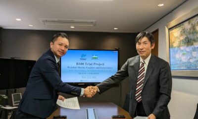 Pinnacle Marine and Abo Shoten ink MoU for B100 trial in Singapore