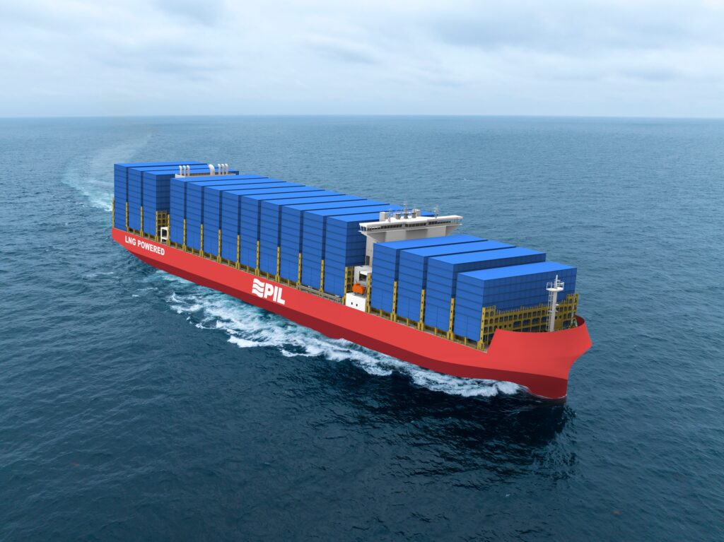 PIL 9000 TEU LNG dual fuel container vessel 1024x767