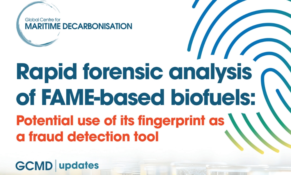 Singapore: GCMD introduces new technique for FAME bio bunker fuel fingerprinting