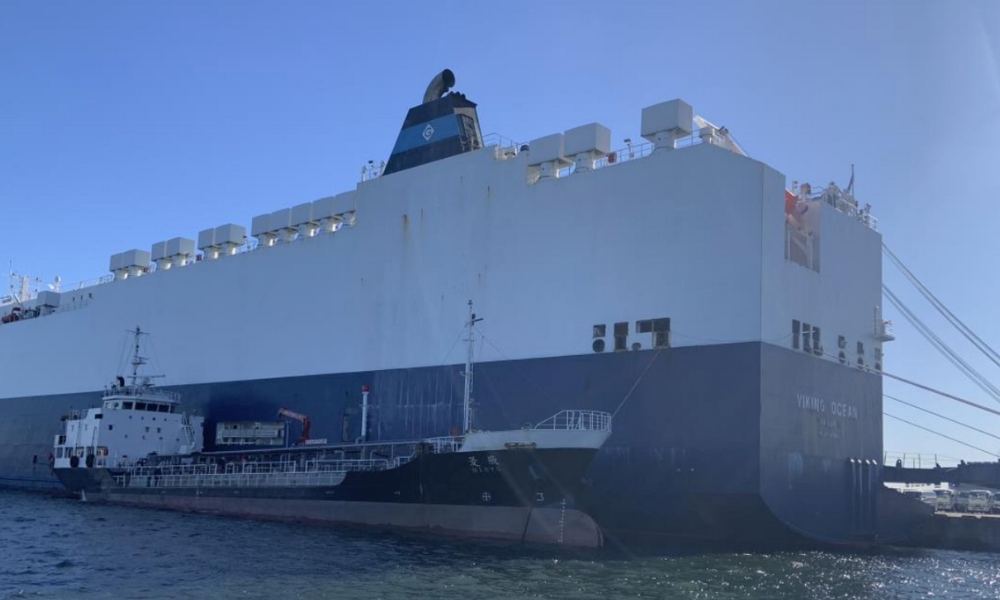 “K” Line-operated vessel receives bio bunker fuel for first time in Japan