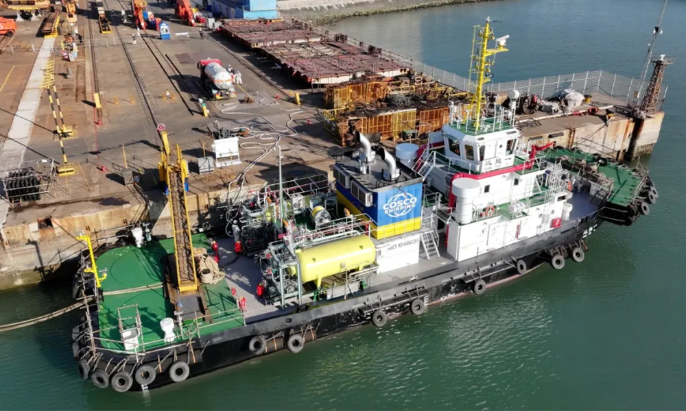 Sinobunker completes China’s first ammonia bunkering op 26 Yuan Tuo Yi ammonia fuelled tugboat