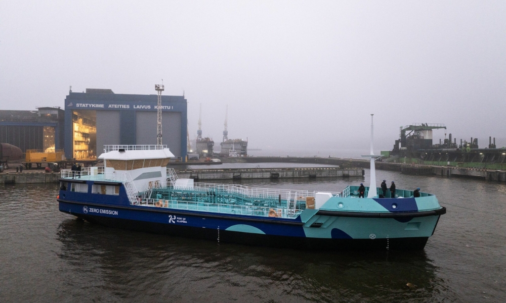 Klaipėda Port launches Lithuania’s first hydrogen-powered vessel
