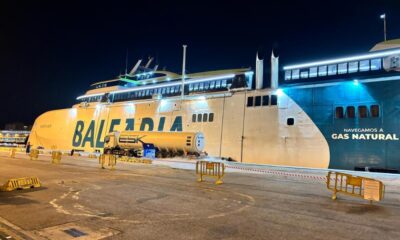 Baleària marks first LNG bunkering operation at night in Port of Algeciras