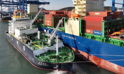 HMM containership completes first commercial STS LNG bunkering op in South Korea