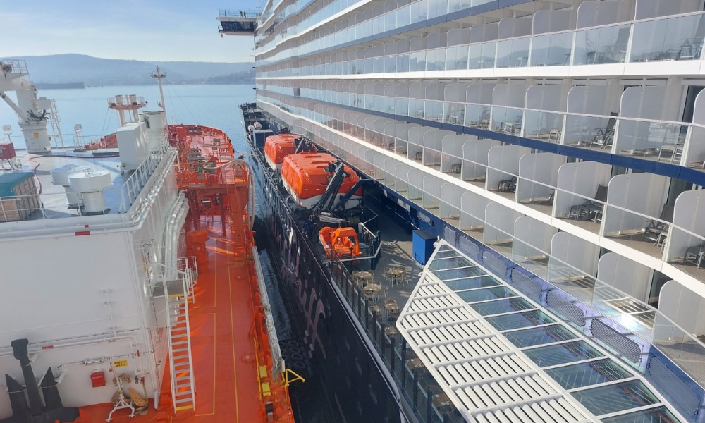 Edison wraps up STS LNG bunkering operation for TUI Cruises in Adriatic Sea 26 Edison wraps up STS LNG bunkering operation for TUI Cruises in Adriatic Sea