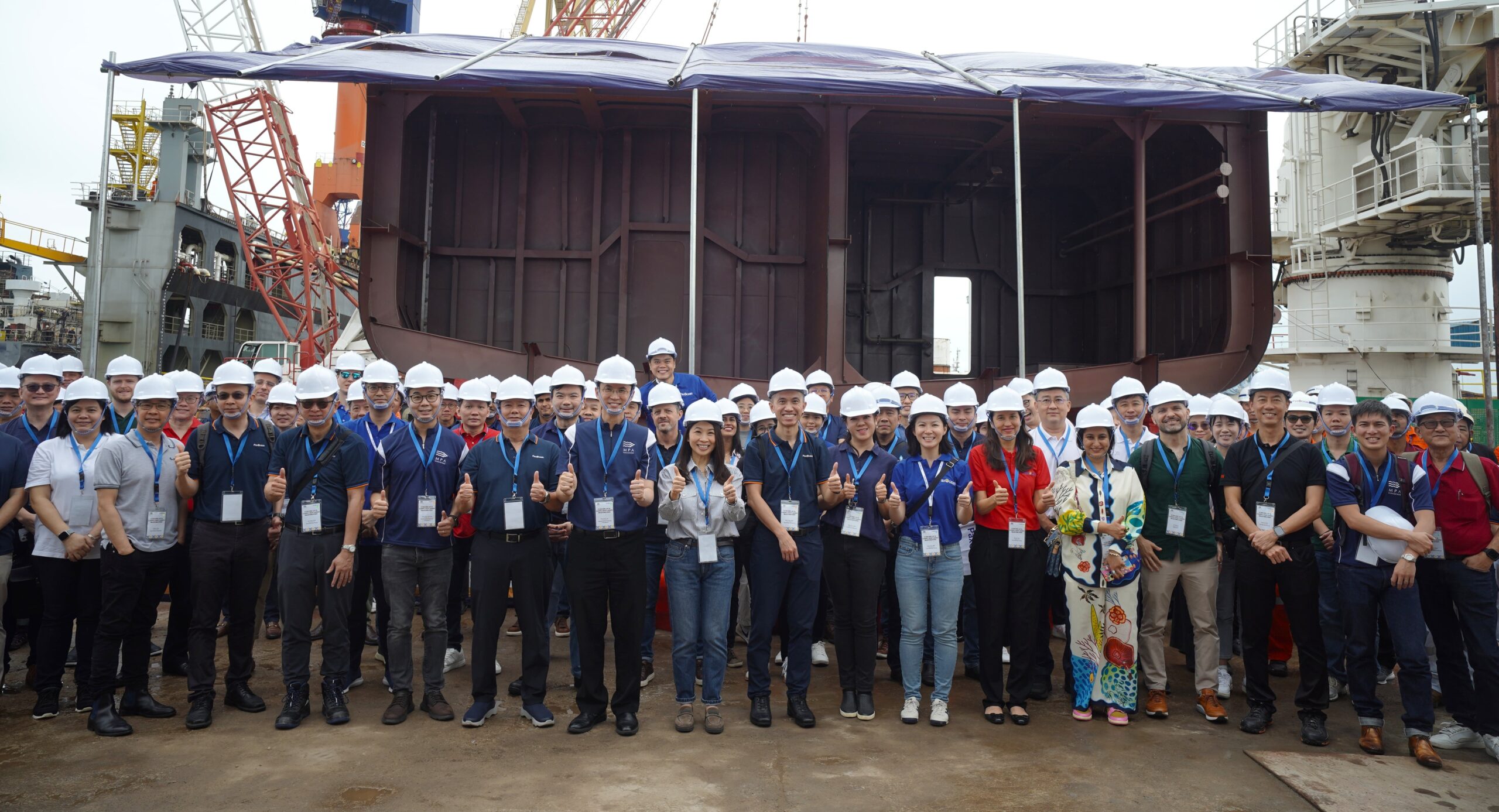 CSA launches Singapore’s largest electric supply boat, lays keel of fully electric tug 