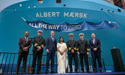 Maersk names 11th dual-fuel methanol vessel ‘Albert Maersk’ in Mumbai