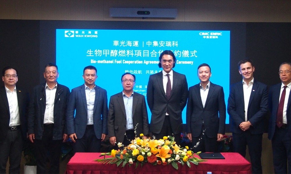 Wah Kwong and CIMC ENRIC team up to advance bio-methanol bunkering in Asia