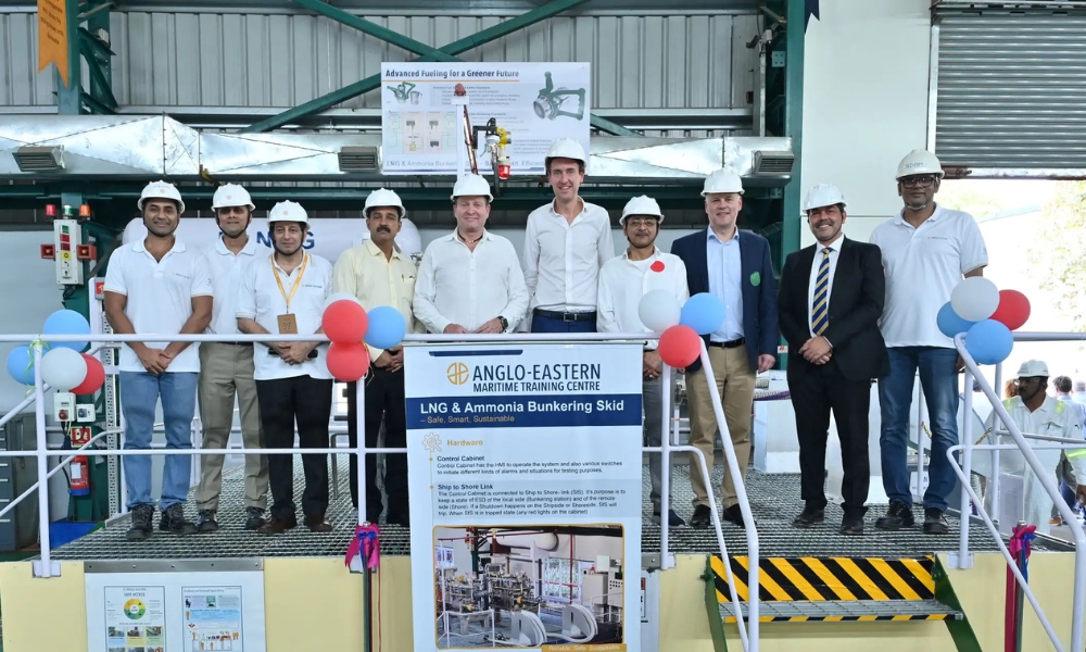 Anglo-Eastern launches LNG and ammonia bunkering station skid for training