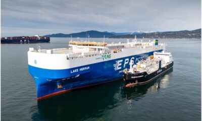 MOL, Seaspan wrap up first LNG bunkering op of car carrier in Western North America