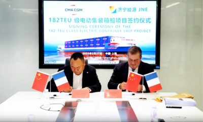 CMA CGM orders electric inland barge from Chinese shipyard for Nike goods