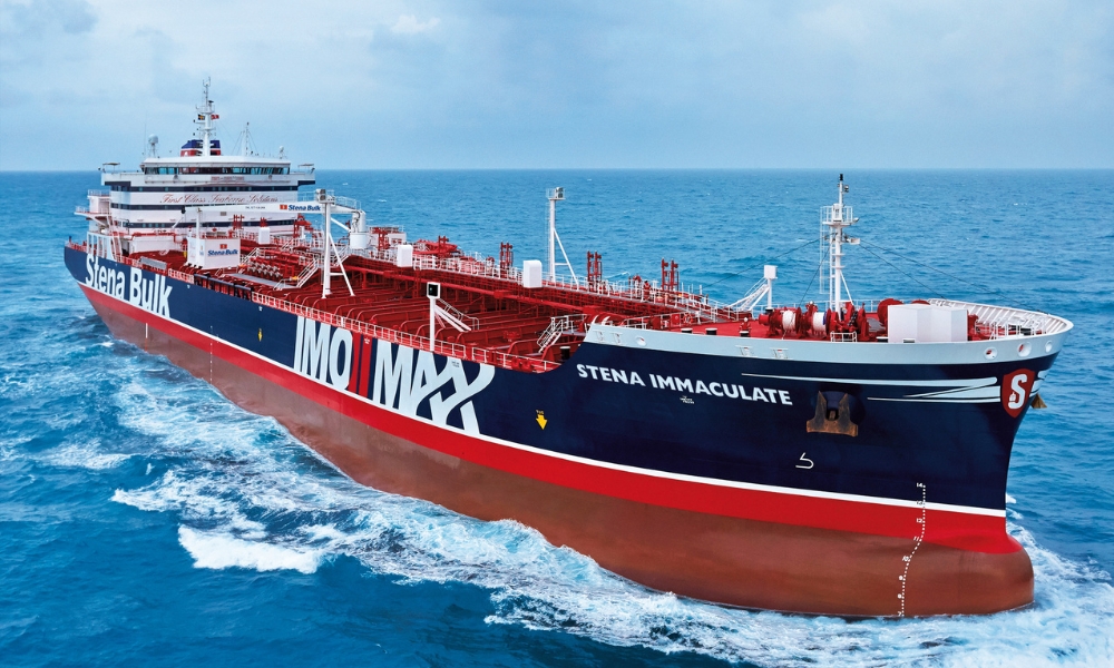 Tanker and container ship on fire after allision in North Sea; one crew member missing 26 Stena Immaculate