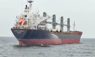 Malaysia: MMEA detains Singapore-flagged bulker for illegal anchoring in Perak