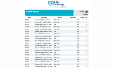 Baltic Exchange: Bunker Report (3 April 2025)