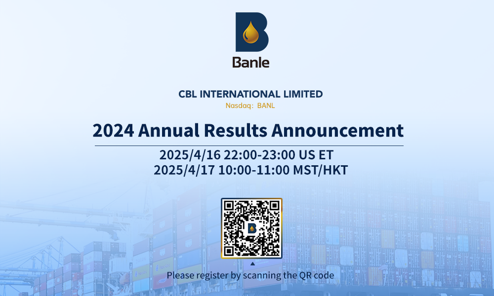 CBL International to hold webcast to discuss 2024 Annual Results