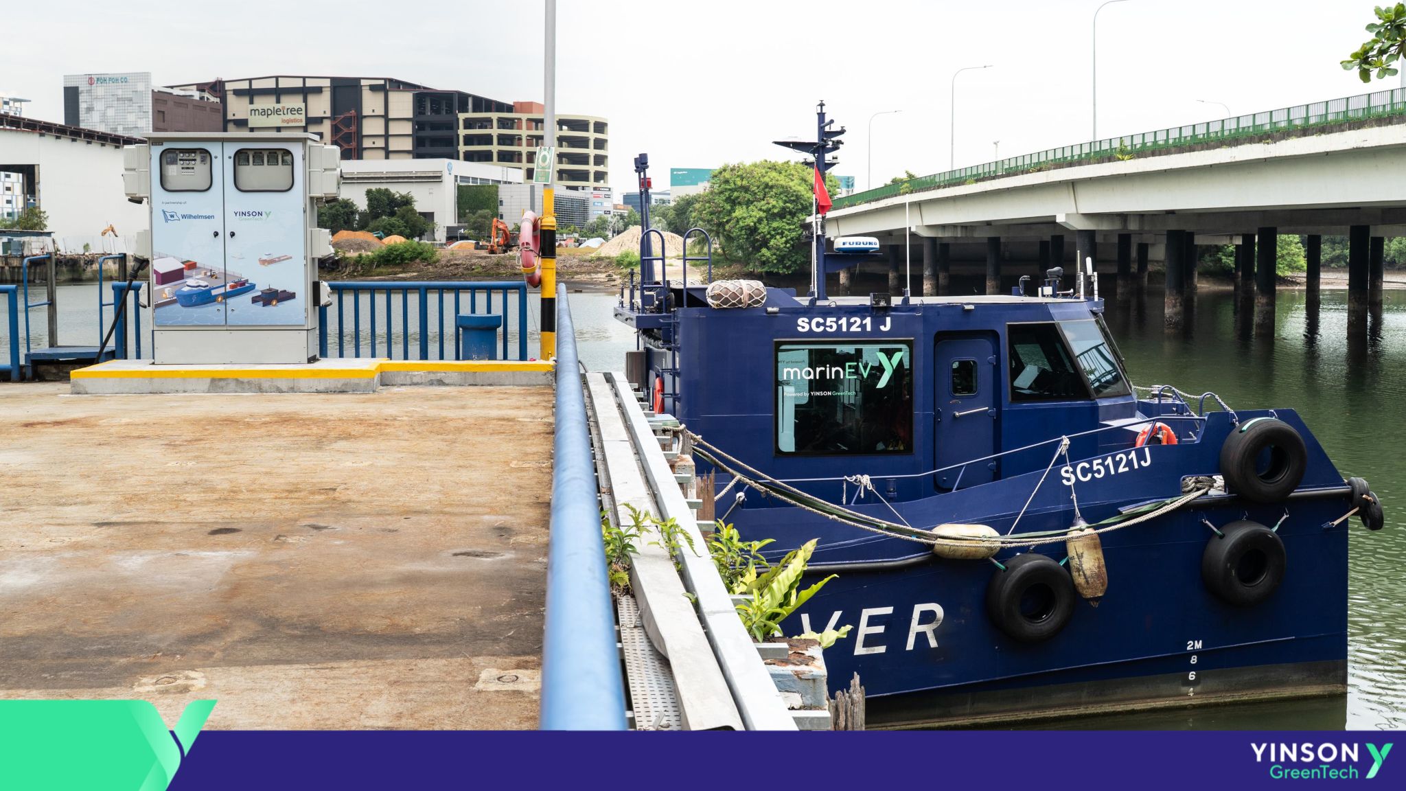 Facility is strategically positioned at WSS’s Pandan Loop facility to support Singapore's first fully electric cargo vessel, Hydromover, and other electric harbour crafts.

