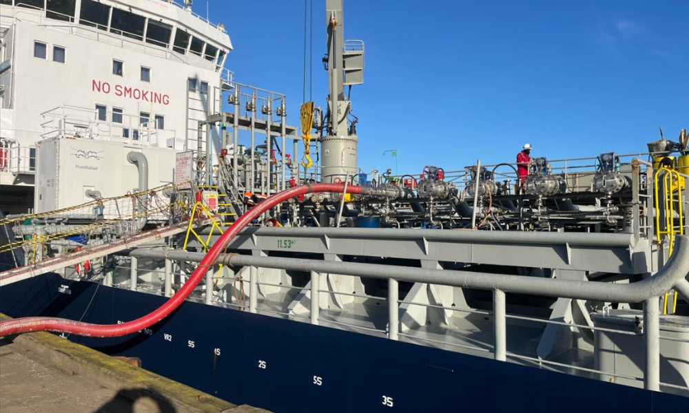 New fuel pipeline for bunkering opened on Wimbourne Quay in Blyth