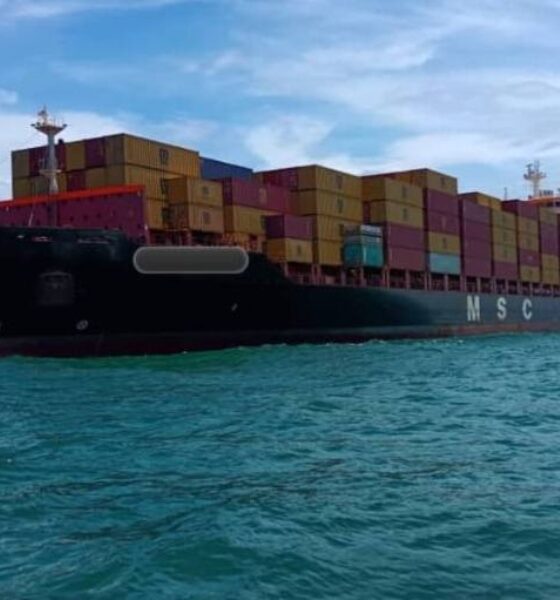 Malaysia: MMEA detains Liberia-registered boxship for illegal anchoring off Sekinchan