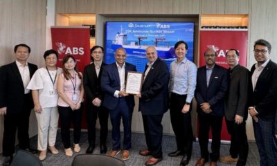 Singapore-based Seatrium receives AiP from ABS for ammonia bunker vessel
