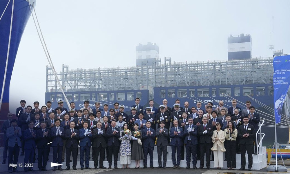CMA CGM takes delivery of new methanol dual-fuel boxship “ARGON”