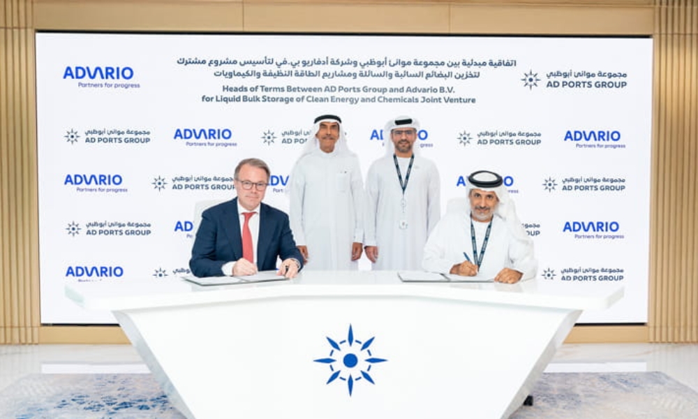 AD Ports Group and Advario to explore JV in green energy and liquid bulk storage