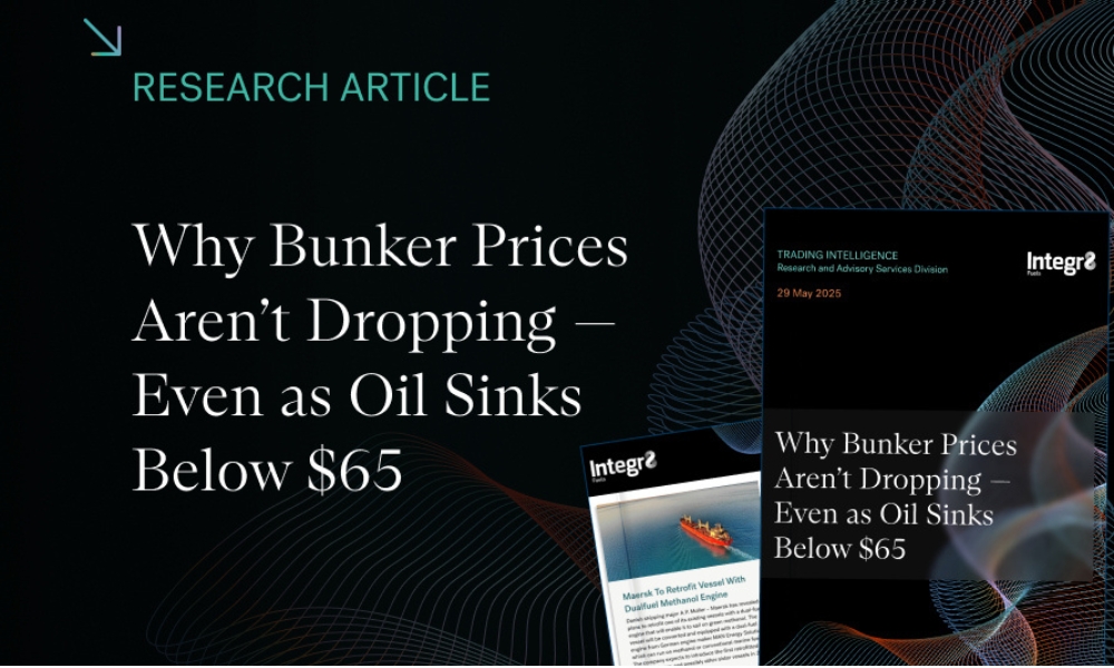 Integr8: Why bunker prices aren’t dropping — even as oil sinks below USD 65