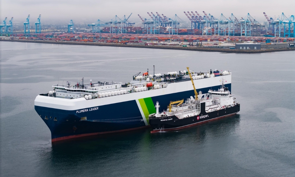 Seaspan Energy wraps up first STS LNG bunkering operation of PCTC in Long Beach 26 Seaspan Energy wraps up first STS LNG bunkering operation of PCTC in Long Beach