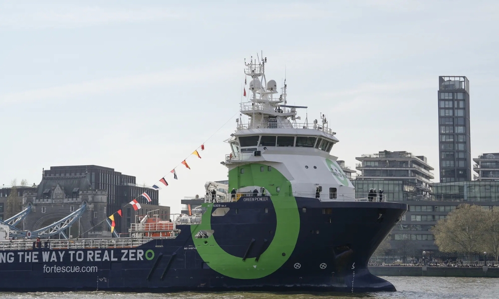 Fortescue and partners complete digital fuel certificate pilot for ammonia bunkering