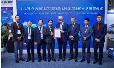 DNV awards AiPs to Hudong-Zhonghua Shipbuilding for three new vessel designs