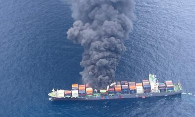 Four missing after explosion on Singapore-registered boxship “Wan Hai 503” off India