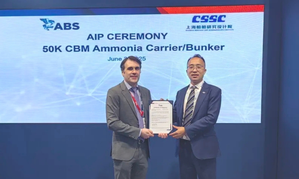China’s SDARI receives AiPs for alternative-fuelled ships including ammonia bunker vessel