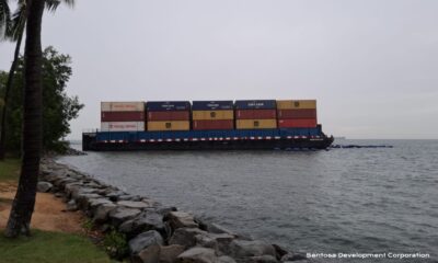 MPA: Barge grounded off Sentosa’s Tanjong Beach in Singapore