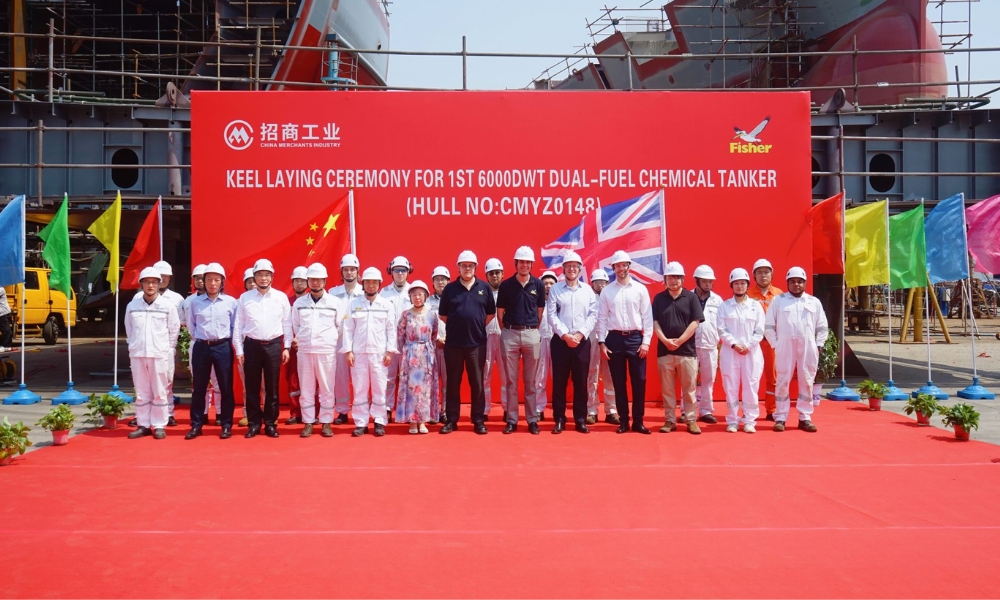 James Fisher: First of four LNG dual-fuel tankers begins construction at Chinese shipyard