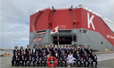 “K” Line takes delivery of LNG-fuelled car carrier “TETHYS HIGHWAY”