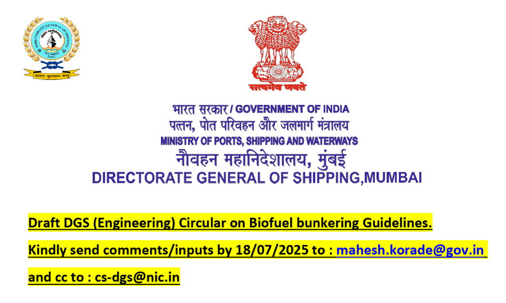 DGS biofuel bunkering guidelines