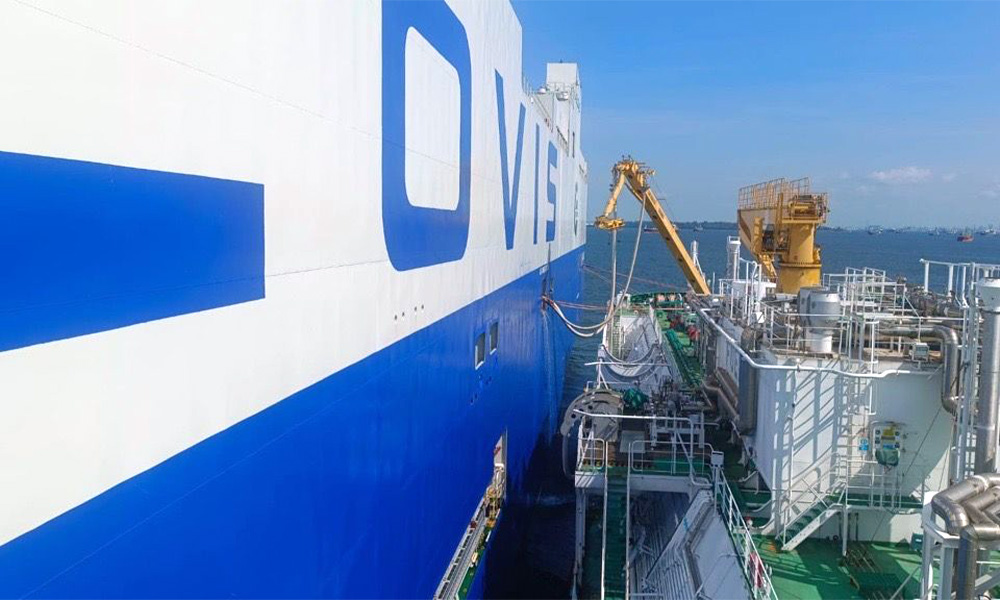 Hyundai Glovis LNG bunkering in Singapore