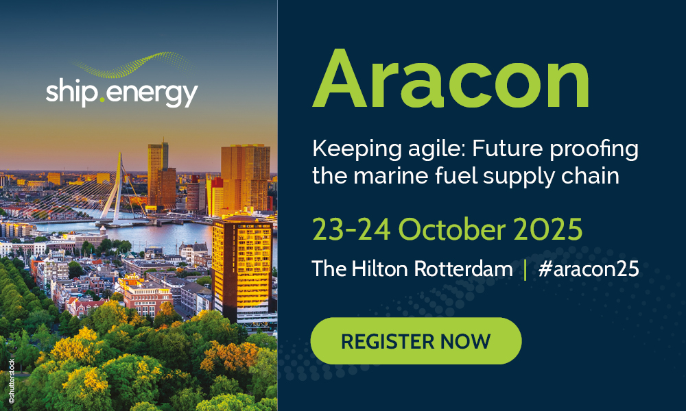 Speakers at ARACON 2025 in Rotterdam to examine marine fuel supply chain