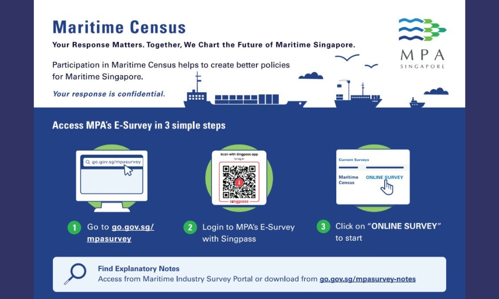Singapore: MPA conducts Maritime Census 2025 to collect timely statistics