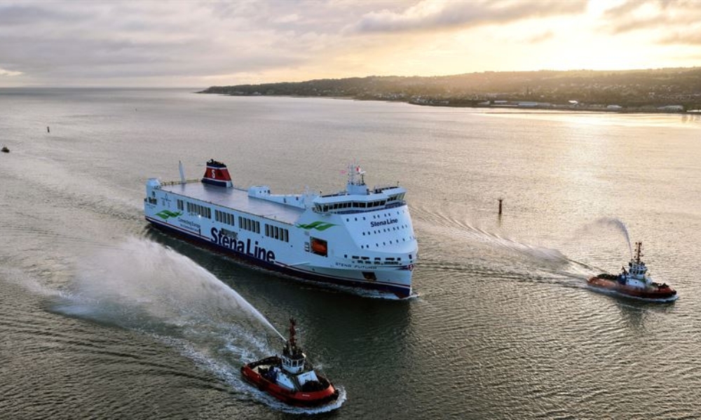 Stena Line welcomes methanol-ready “Stena Futura” onto Belfast-Heysham route