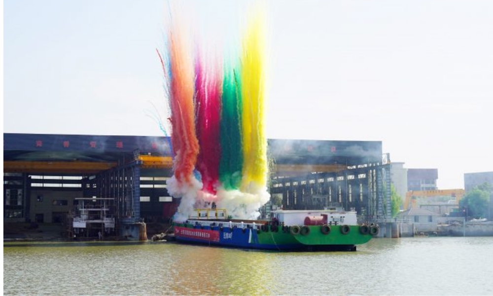 China: Methanol-hydrogen hybrid electric ship launched in Hangzhou