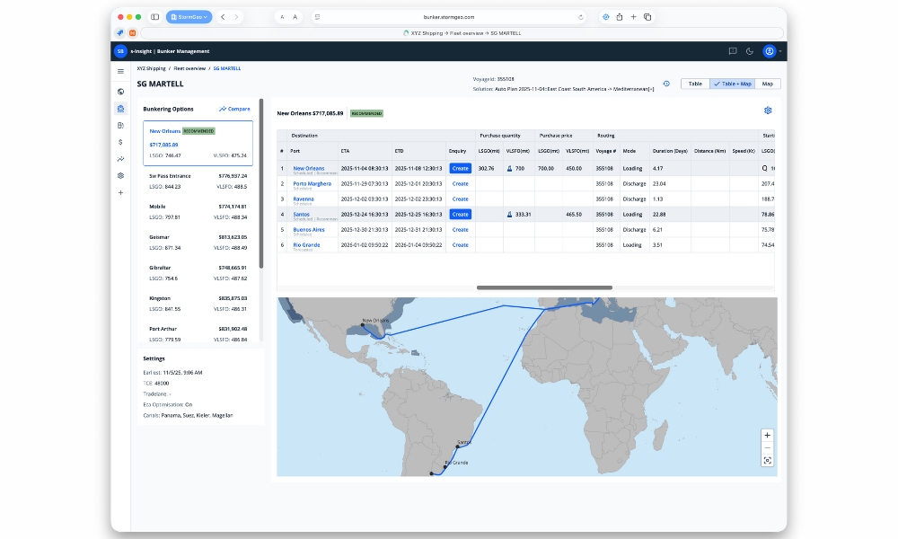 StormGeo debuts new digital bunker management platform